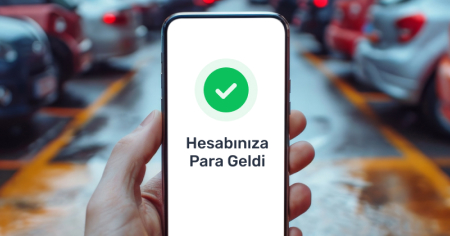 Ödemesini almış olan bir Trendyol Go by Uber Eats İş Ortağını gösteren Mobil Uygulama Resmi